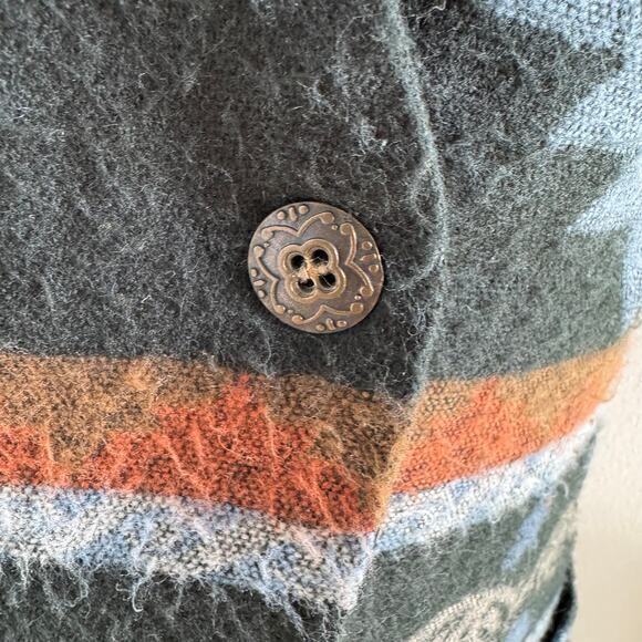 Vintage My Michelle Vest Southwestern Aztec Print Western Academia Large - Picture 5 of 8